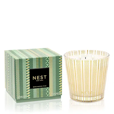 Nest New York Birchwood Pine 3-wick Candle 56 Oz. In Green