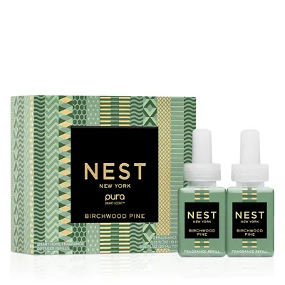 Nest New York Birchwood Pine Pura Diffuser Refill Duo In Green