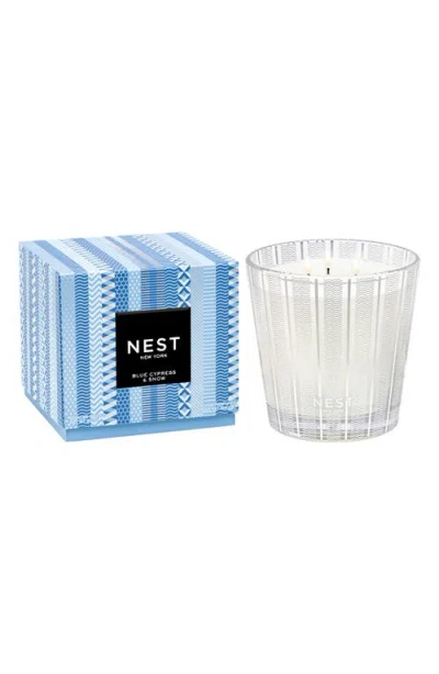 Nest New York Blue Cypress & Snow Three-wick Candle