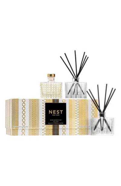 Nest New York Festive Petite Reed Diffuser Trio In Neutral