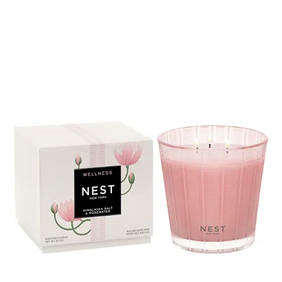 Nest New York Himalayan Salt & Rosewater 3-wick Candle, 21.1 Oz. In No Color