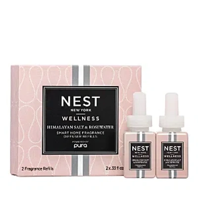 Nest New York Himalayan Salt & Rosewater Pura Refill, Set Of 2 In Pink