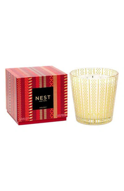 Nest New York Holiday Three-wick Candle In Red