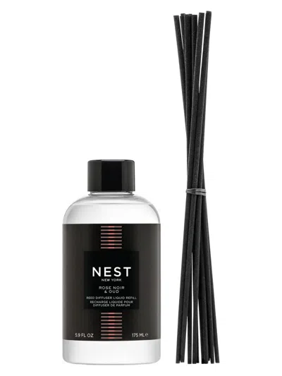 Nest New York Rose Noir & Oud Reed Diffuser Refill In Black