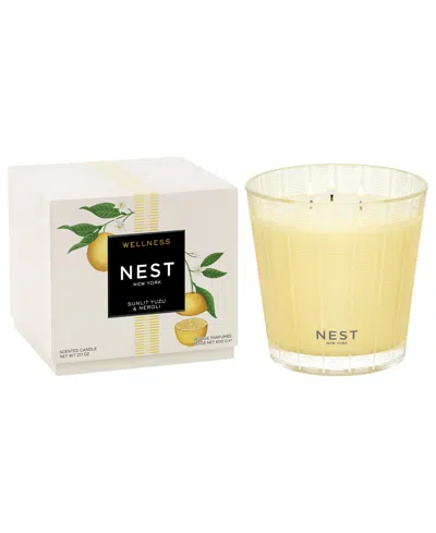 Nest New York Sunlit Yuzu And Mandarin 3-wick Candle, 21.1 Oz. In Yellow