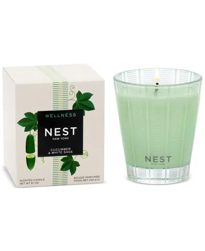 Nest New York Wellness Cucumber & White Sage Classic Candle, 8.1 Oz. In Green