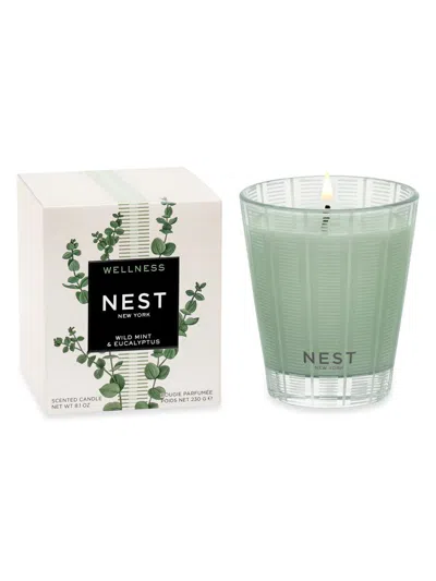 Nest New York Wild Mint & Eucalyptus Scented Candle In Blue