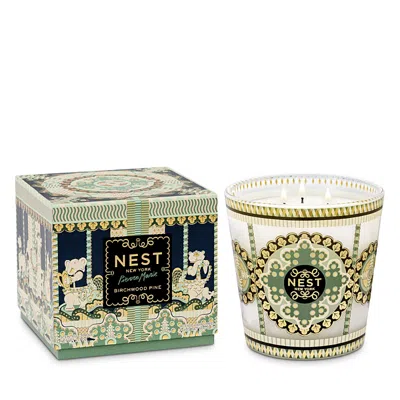 Nest New York X Pierre Marie Birchwood Pine 3-wick Candle 56 Oz. In White