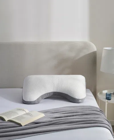 Nestl Adjustable Memory Foam Blend Cooling Side Sleeper Pillow, King In White