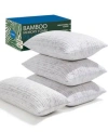 Nestl Adjustable Support Shredded Memory Foam 4 Pk Pillow In White