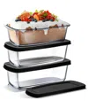 Nestl Airtight 6-pc. Rectangular Bread Loaf Containers Set