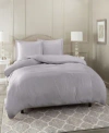 Nestl Bedding Neslt Super Soft Double Brushed Microfiber 3 Pc. Duvet Cover Set, California King In Gray Lavender