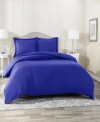 Nestl Bedding Neslt Super Soft Double Brushed Microfiber 3 Pc. Duvet Cover Set, California King In Royal Blue