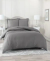 Nestl Bedding Neslt Super Soft Double Brushed Microfiber 3 Pc. Duvet Cover Set, Full In Charcoal