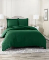 Nestl Bedding Neslt Super Soft Double Brushed Microfiber 3 Pc. Duvet Cover Set, Full In Hunter