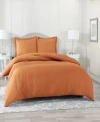 Nestl Bedding Neslt Super Soft Double Brushed Microfiber 3 Pc. Duvet Cover Set, Full In Rust