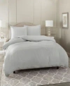 Nestl Bedding Neslt Super Soft Double Brushed Microfiber 3 Pc. Duvet Cover Set, Full In Silver