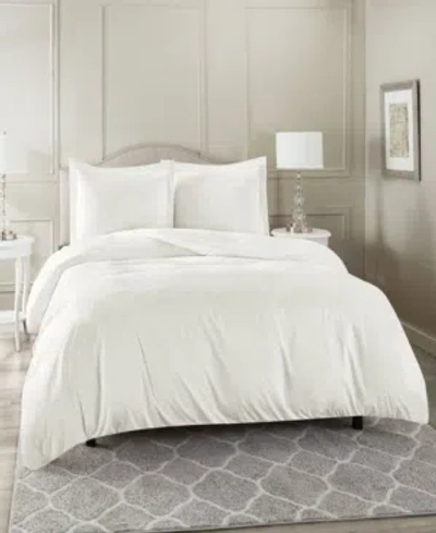 Nestl Bedding Neslt Super Soft Double Brushed Microfiber 3 Pc. Duvet Cover Set, King In Off White