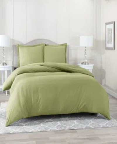 Nestl Bedding Neslt Super Soft Double Brushed Microfiber 3 Pc. Duvet Cover Set, King In Sage