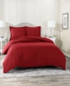 Nestl Bedding Neslt Super Soft Double Brushed Microfiber 3 Pc. Duvet Cover Set, Queen In Burgundy