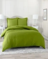 Nestl Bedding Neslt Super Soft Double Brushed Microfiber 3 Pc. Duvet Cover Set, Queen In Calla Green