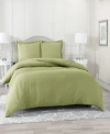 Nestl Bedding Neslt Super Soft Double Brushed Microfiber 3 Pc. Duvet Cover Set, Queen In Sage