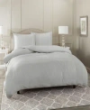 Nestl Bedding Neslt Super Soft Double Brushed Microfiber 3 Pc. Duvet Cover Set, Queen In Silver