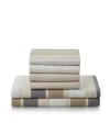Nestl Bedding Printed Super Soft Deep Pocket 6 Pc. Sheet Set, Full In Multi Stripe