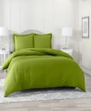 Nestl Bedding Neslt Super Soft Double Brushed Microfiber 2 Pc. Duvet Cover Set, Twin In Calla Green