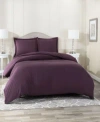 Nestl Bedding Neslt Super Soft Double Brushed Microfiber 2 Pc. Duvet Cover Set, Twin In Eggplant