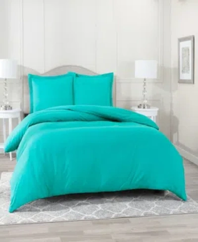 Nestl Bedding Super Soft Double Brushed Microfiber 2 Pc. Duvet Cover Set, Twin In Teal