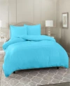 Nestl Bedding Neslt Super Soft Double Brushed Microfiber 3 Pc. Duvet Cover Set, Full In Beach Blue