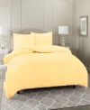 Nestl Bedding Neslt Super Soft Double Brushed Microfiber 3 Pc. Duvet Cover Set, King In Vanilla
