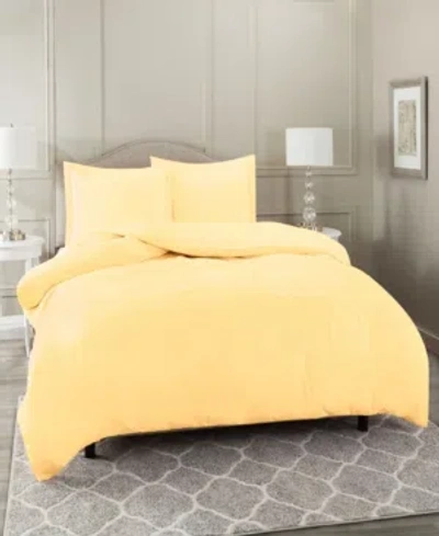 Nestl Bedding Neslt Super Soft Double Brushed Microfiber 3 Pc. Duvet Cover Set, King In Vanilla