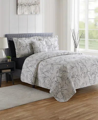 Nestl Branches Reversible 5-pc. Quilt Set, Full/queen
