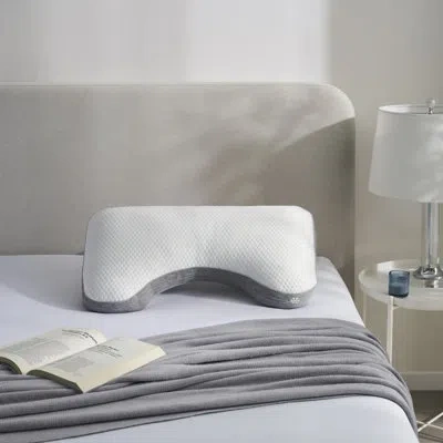 Nestl Cooling Gel Memory Foam Adjustable Support Pillow In White
