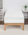 Nestl Copper Hypoallergenic Waterproof Cooling Mattress Protector, Twin Xl In White