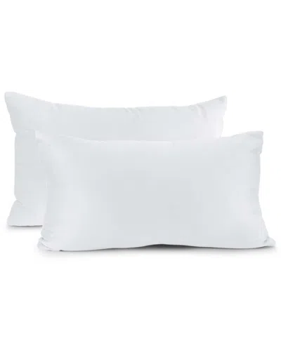 Nestl Elegant Velvet Removeable Cover 2-pack Decorative Pillows, 12" X 20" In White