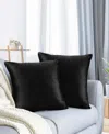 Nestl Elegant Velvet Removeable Cover 2-pack Decorative Pillows, 24" X 24"