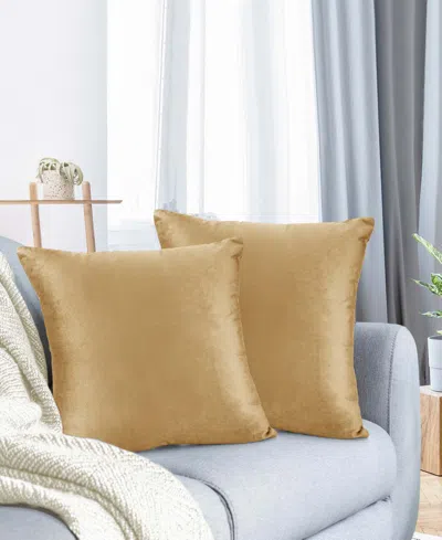 Nestl Elegant Velvet Removeable Cover 2-pack Decorative Pillows, 26" X 26"