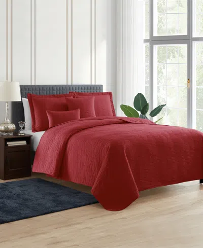 Nestl Ellipse Embossed 5-pc. Quilt Set, Full/queen