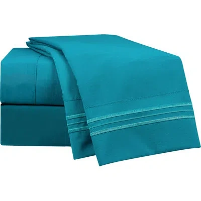 Nestl Extra Deep Nightingale Microfiber Sheet Set In Teal