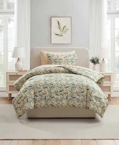 Nestl Luxury Soft Biomorphic Design 5-pc. Comforter Set, Twin In Sand