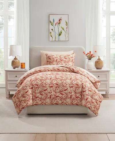 Nestl Luxury Soft Biomorphic Design 5-pc. Comforter Set, Twin Xl In Brown