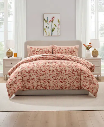 Nestl Luxury Soft Biomorphic Design 7-pc. Comforter Set, Full In Brown