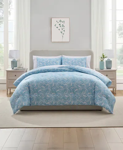 Nestl Luxury Soft Biomorphic Design 7-pc. Comforter Set, Queen In Blue