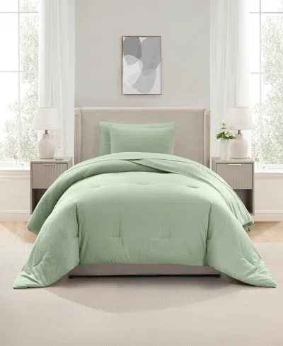 Nestl Luxury Soft Modern Design 5-pc. Comforter Set, Twin In Green