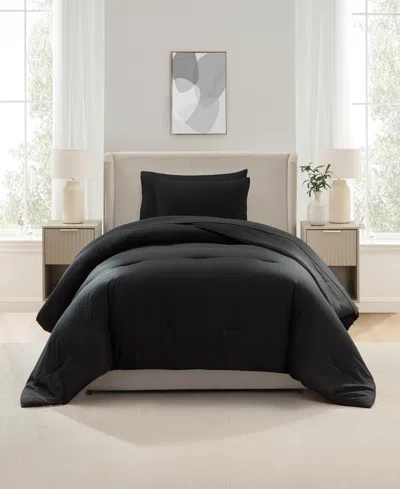 Nestl Luxury Soft Modern Design 5-pc. Comforter Set, Twin Xl In Black