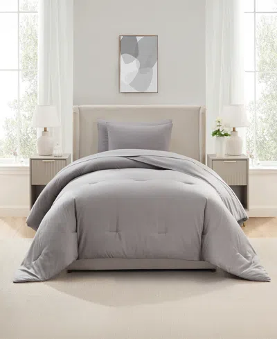 Nestl Luxury Soft Modern Design 5-pc. Comforter Set, Twin Xl In Gray