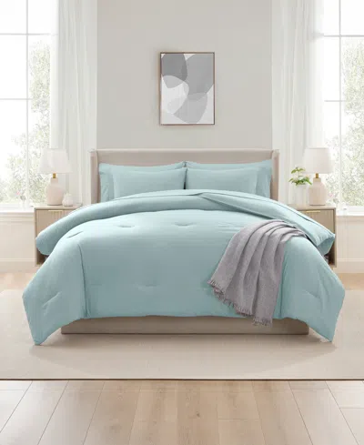 Nestl Luxury Soft Modern Design 7-pc. Comforter Set, Full In Blue